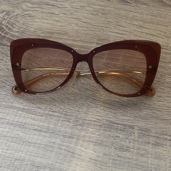 CHLOE Boho Butterfly CE175S 749 Peach Brown Pink Gradient 63mm Sunglasses (#675) main image 13